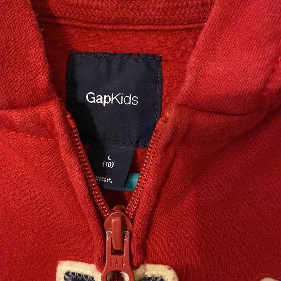 Boys GAP red sweater like new sz 10 - Picture 3 of 4